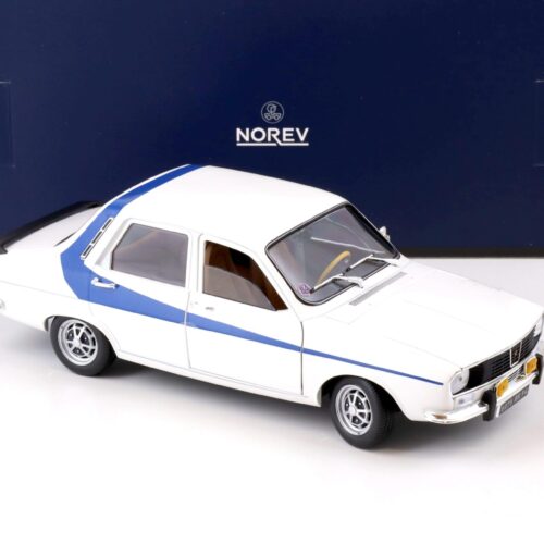 1:18 Norev Renault 12 white with blue side deco 1984 - Limited 300 pcs.