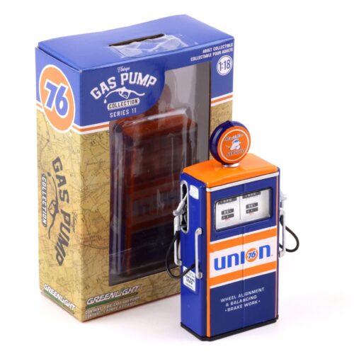 1:18 Greenlight 1954 Tokheim 350 Twin Gas Pump Zapfsäule UNION 76 blue/ orange