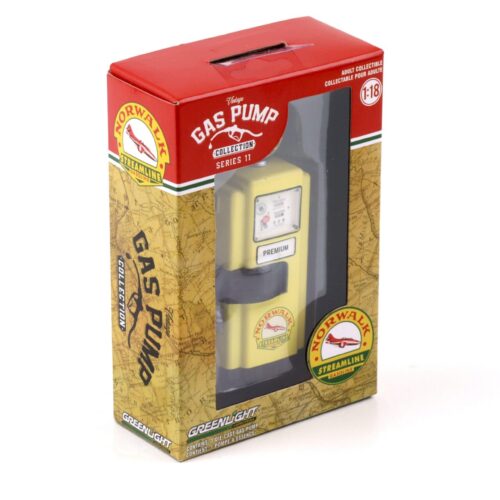 1:18 Greenlight 1948 Wayne 100-A Gas Pump Zapfsäule Norwalk Gasoline yellow