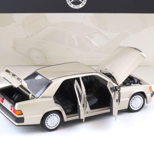 1:18 Norev Mercedes 190E 2.3-16 W201 Limousine smoke silver DEALER VERSION