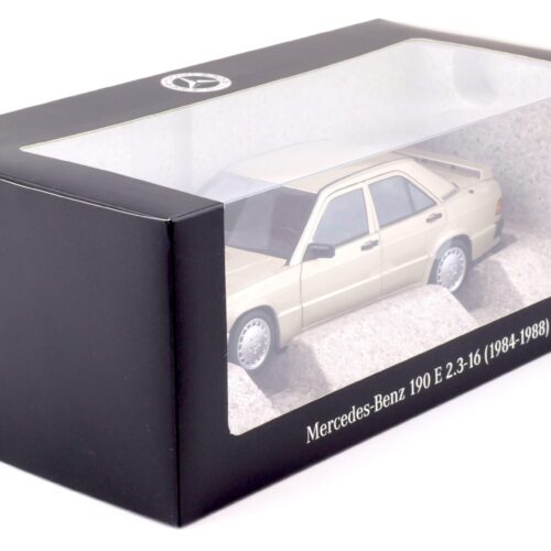 1:18 Norev Mercedes 190E 2.3-16 W201 Limousine smoke silver DEALER VERSION