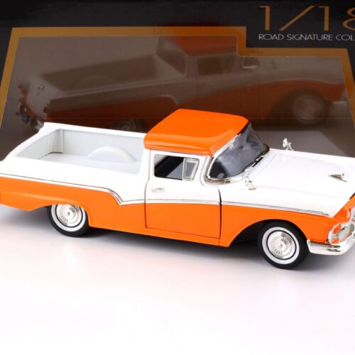 1:18 Road Signature 1957 Ford Ranchero Pick-Up orange white
