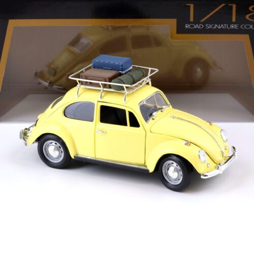 1:18 Road Signature 1967 Volkswagen VW Beetle Käfer Camping Version yellow