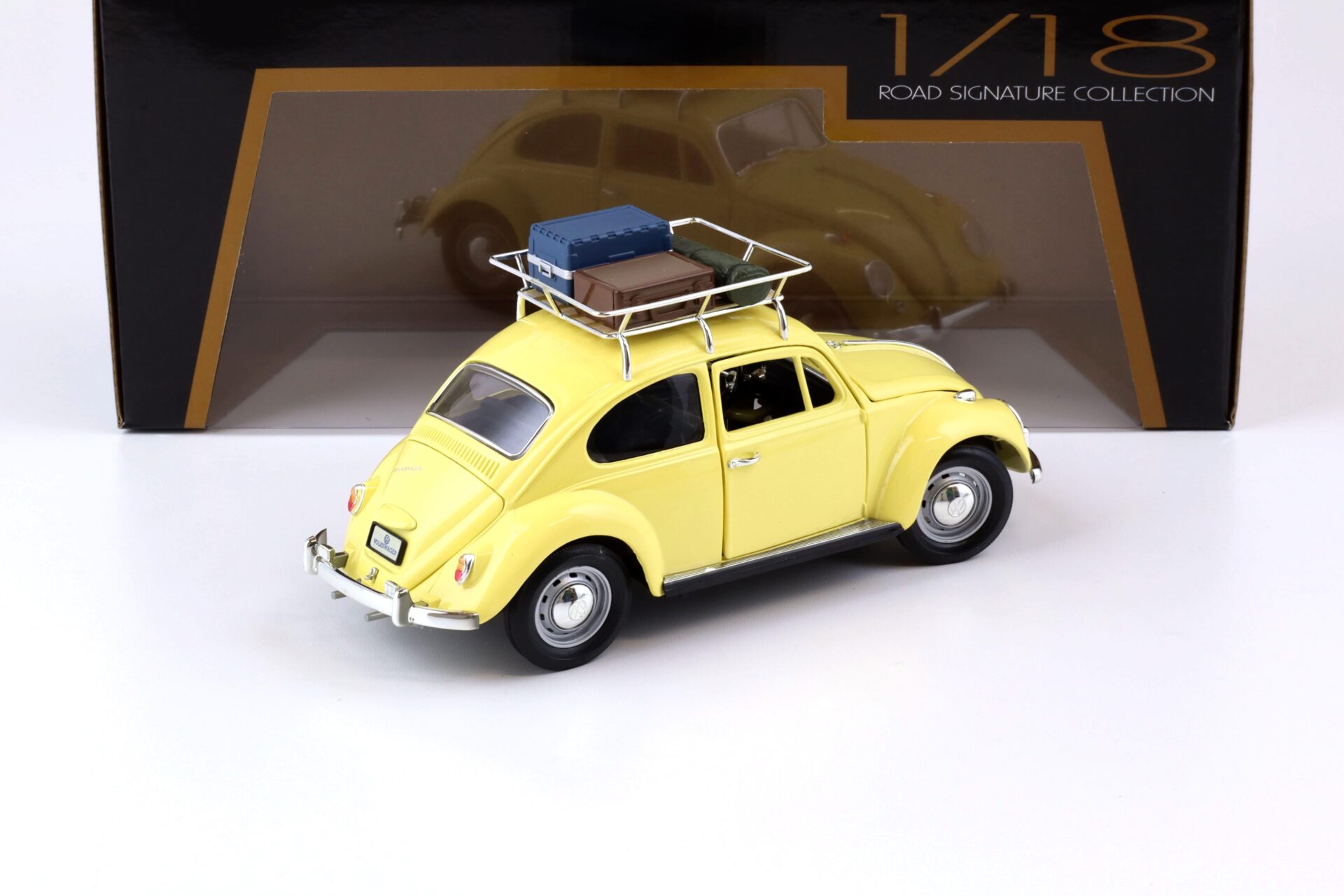1:18 Road Signature 1967 Volkswagen VW Beetle Käfer Camping Version yellow