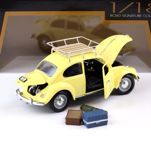 1:18 Road Signature 1967 Volkswagen VW Beetle Käfer Camping Version yellow