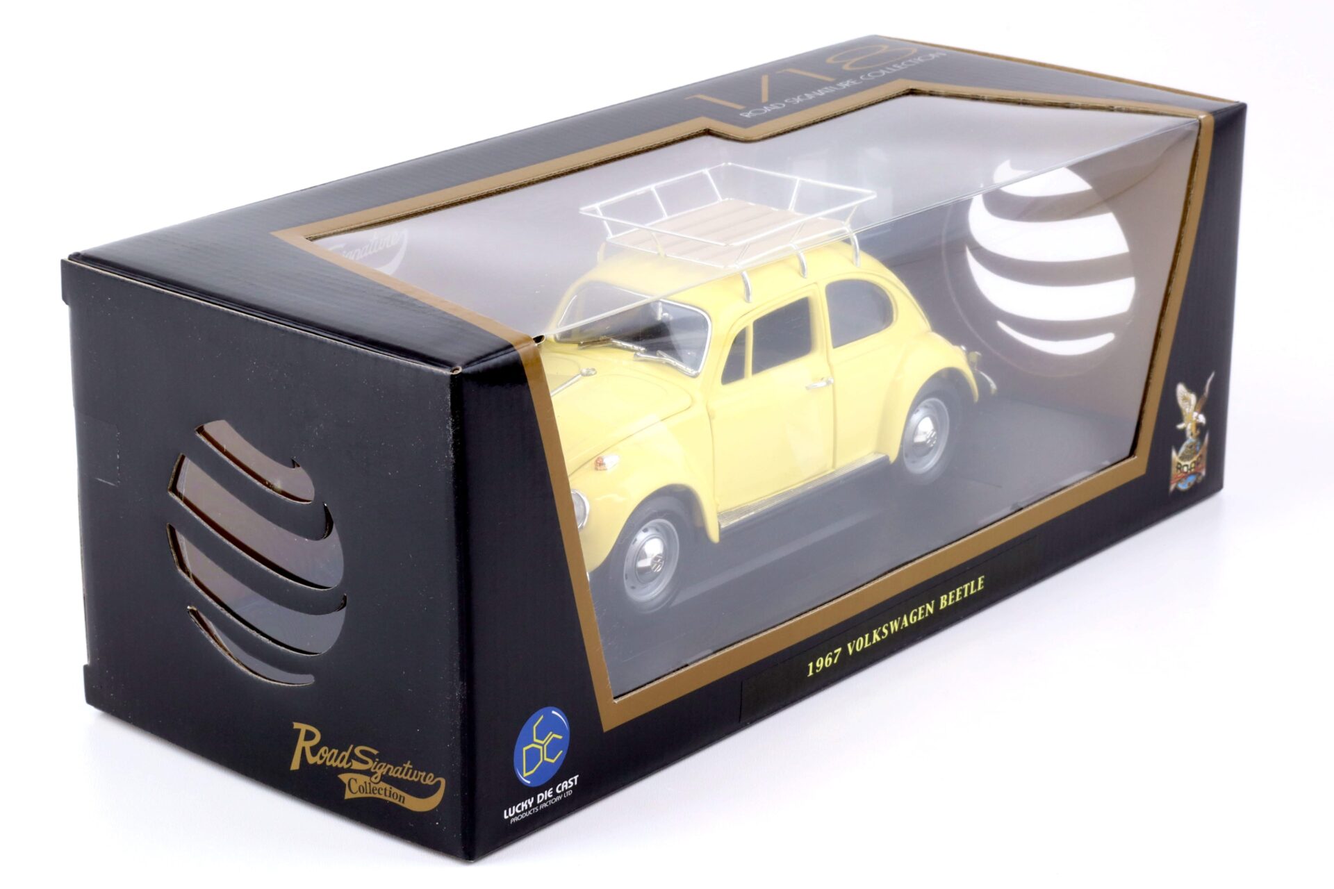 1:18 Road Signature 1967 Volkswagen VW Beetle Käfer Camping Version yellow