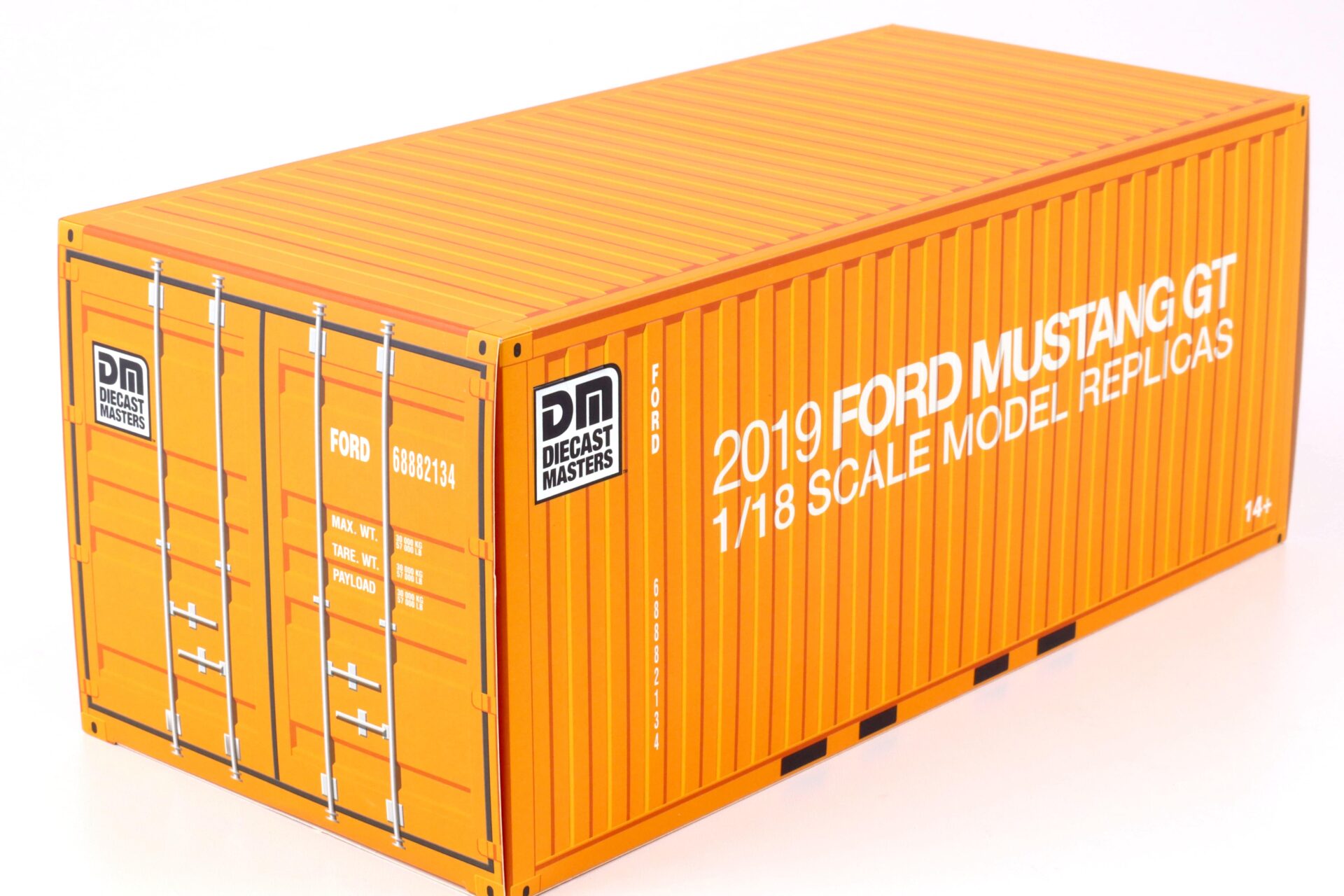 1:18 Diecast Masters 2019 Ford Mustang GT 5.0 Coupe LHD Kona blue metallic