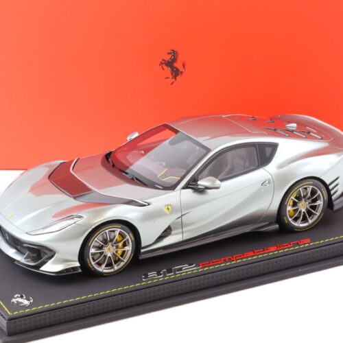 1:18 BBR Ferrari 812 Competizione 2021 Grigio Coburn Arg. Nurburgring horiz.stripe - Limited 110 pcs.