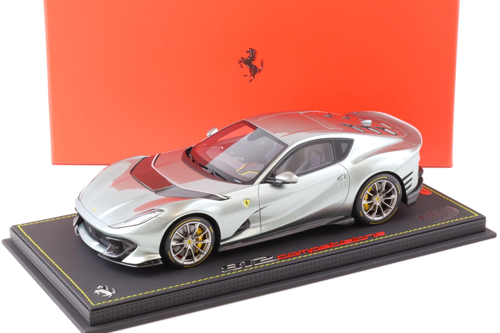 1:18 BBR Ferrari 812 Competizione 2021 Grigio Coburn Arg. Nurburgring horiz.stripe - Limited 110 pcs.