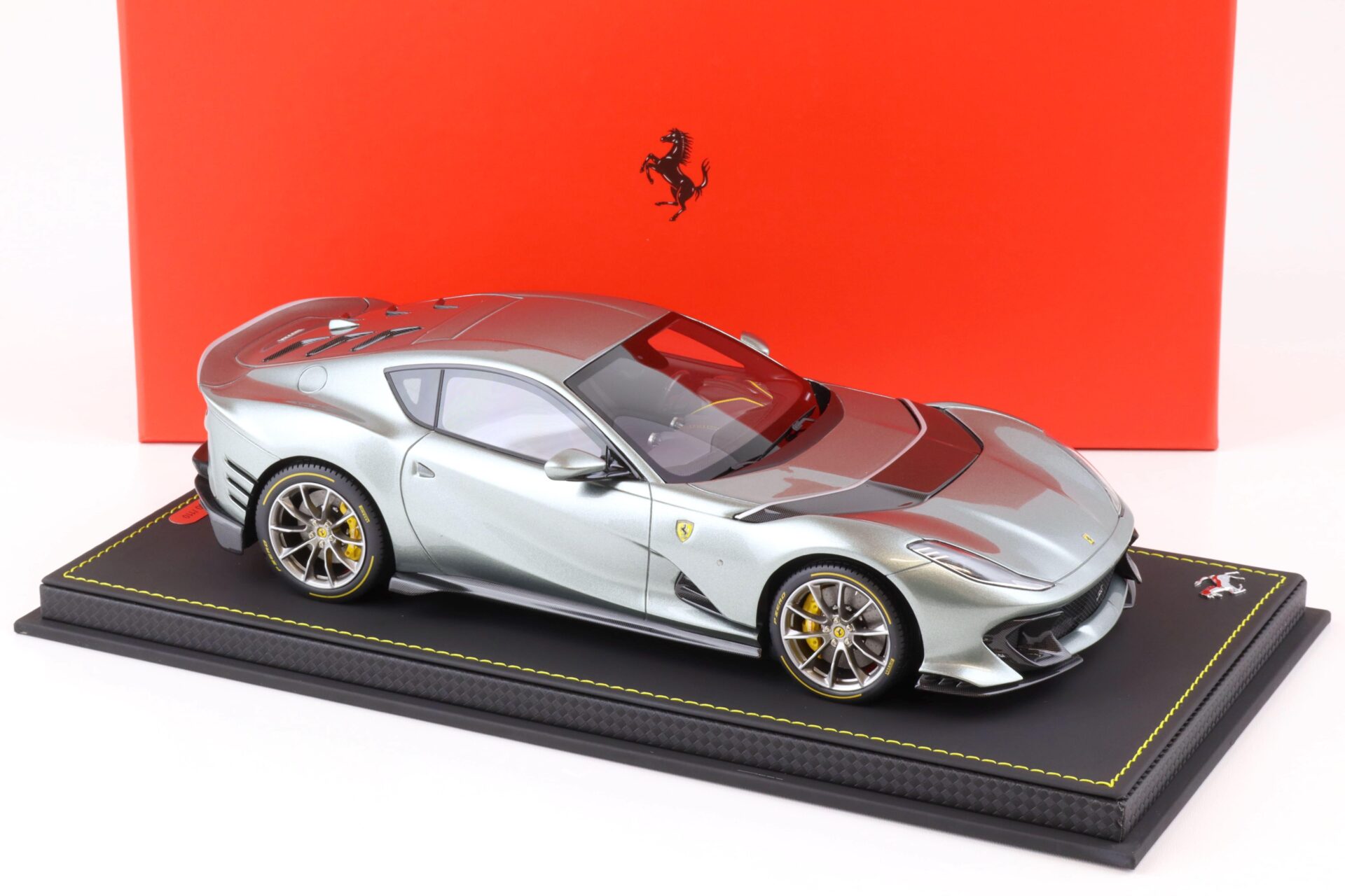 1:18 BBR Ferrari 812 Competizione 2021 Grigio Coburn Arg. Nurburgring horiz.stripe - Limited 110 pcs.