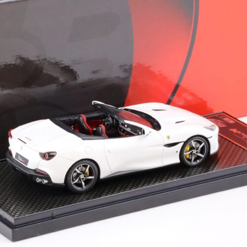 1:43 BBR Ferrari Portofino M Spider Bianco Cervino/ red interior - Limited 24 pcs.