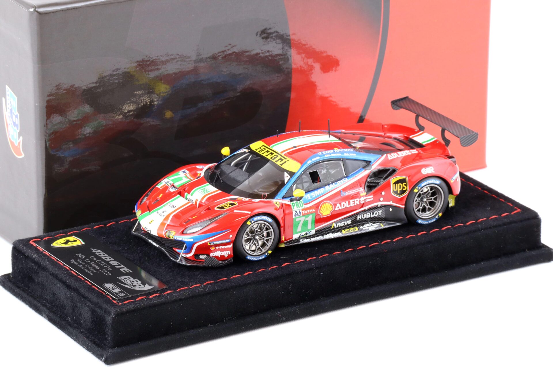 1:43 BBR Ferrari 488 LM GTE PRO #71 Team AF Corse 24h Le Mans 2020 - Limited 90 pcs.