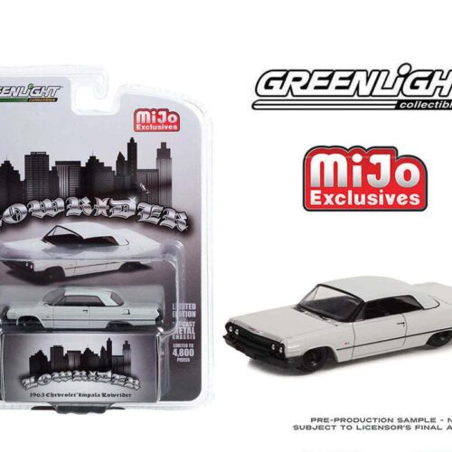 1:64 Greenlight MIJO Exclusives Lowrider 1963 Chevrolet Impala grey/ black