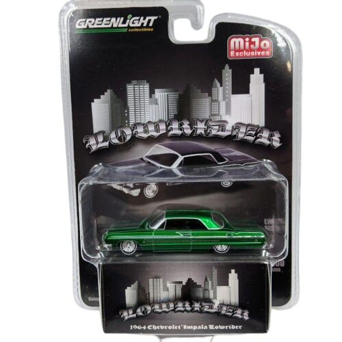 1:64 Greenlight MIJO Exclusives Lowrider 1964 Chevrolet Impala green CHASE