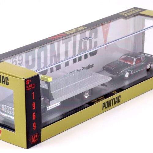 1:64 M2 Machines 1970 GMC 5500 Truck & 1969 Pontiac GTO