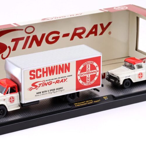 1:64 M2 Machines 1968 Chevrolet C60 Truck & 1958 Chevrolet Apache Stepside SCHWINN STING-RAY