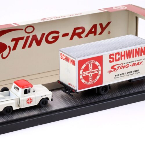 1:64 M2 Machines 1968 Chevrolet C60 Truck & 1958 Chevrolet Apache Stepside SCHWINN STING-RAY