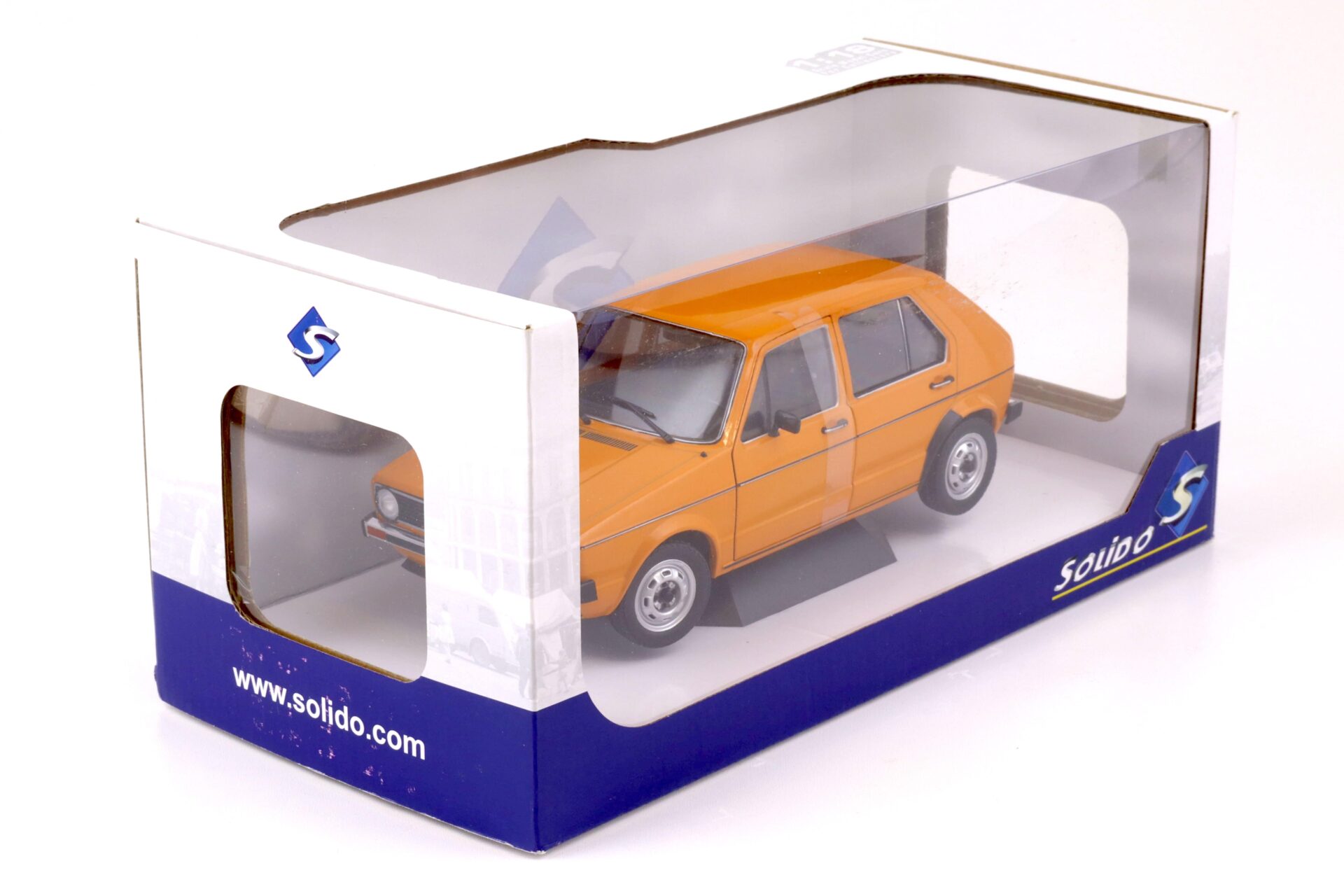 1:18 Solido VW Golf 1 L mandarin orange 1983