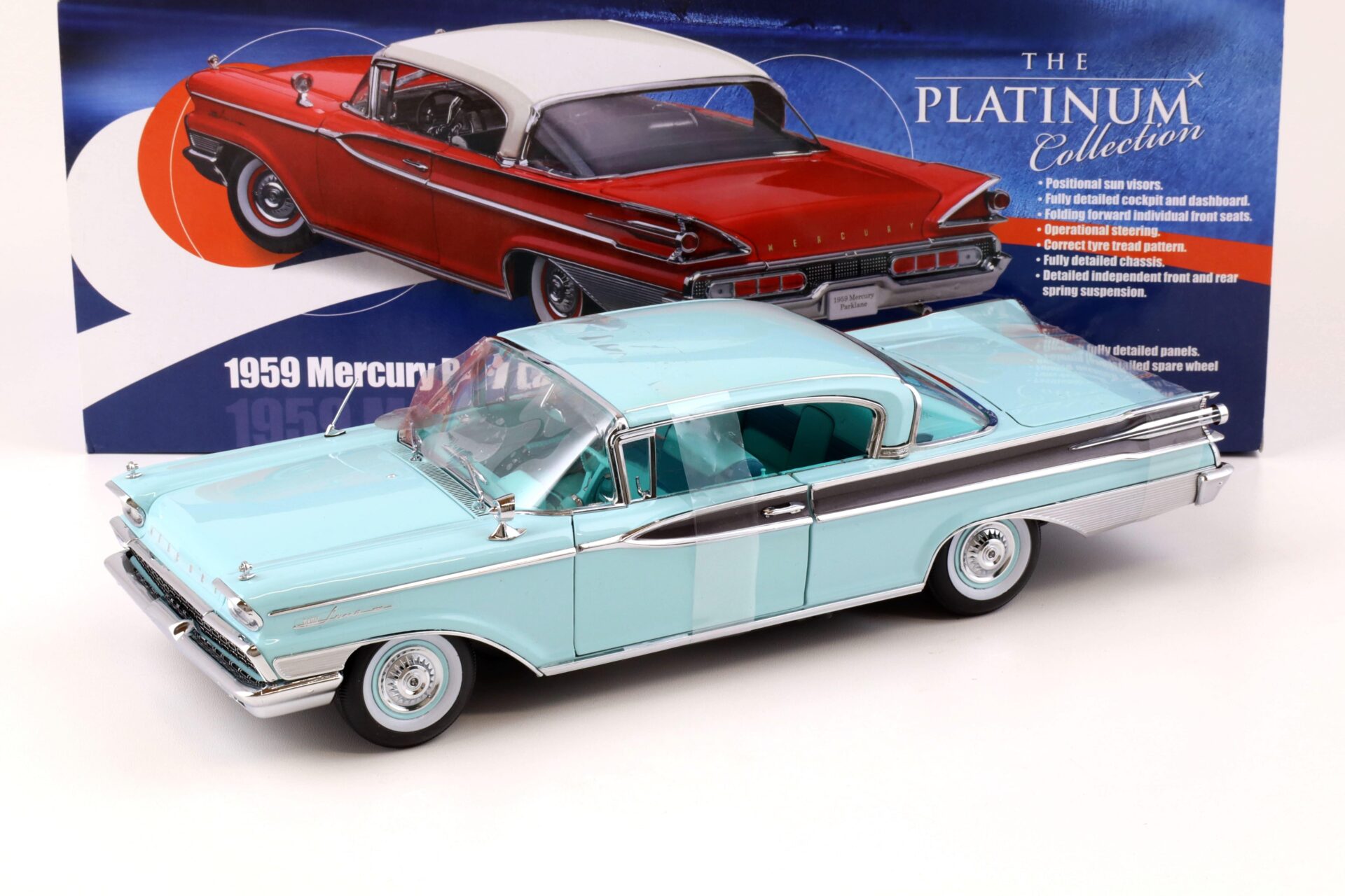 1:18 Sun Star 1959 Mercury Park Lane Hard Top twilight turquoise