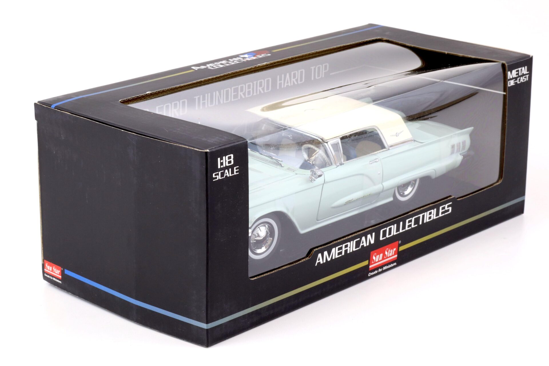1:18 Sun Star 1960 Ford Thunderbird Hard Top white / skymist blue