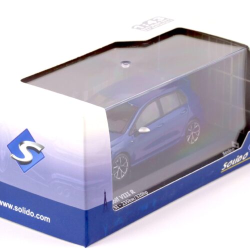 1:43 Solido VW Golf 8 VIII R blue metallic 2021