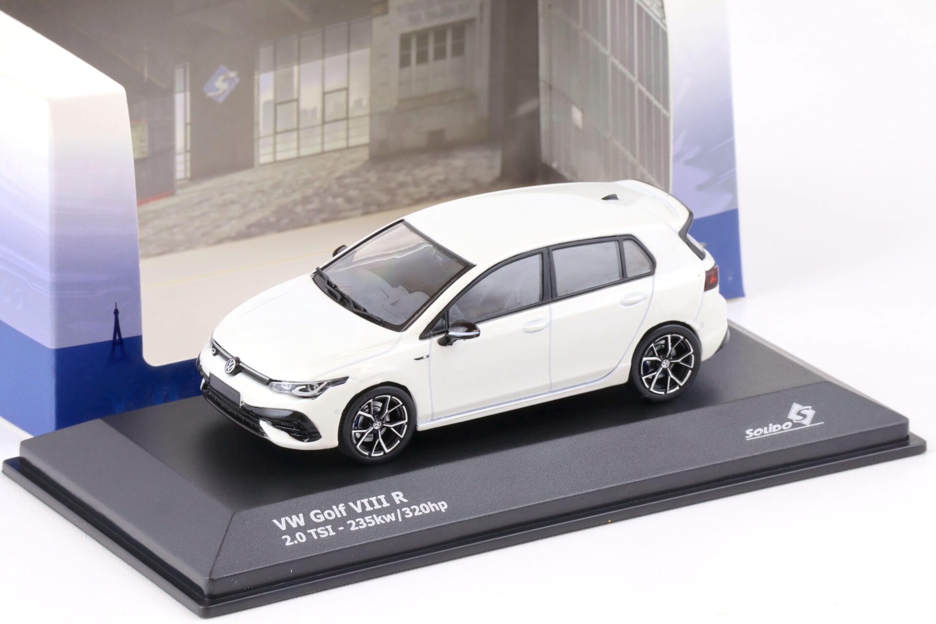 1:43 Solido VW Golf 8 VIII R white 2021