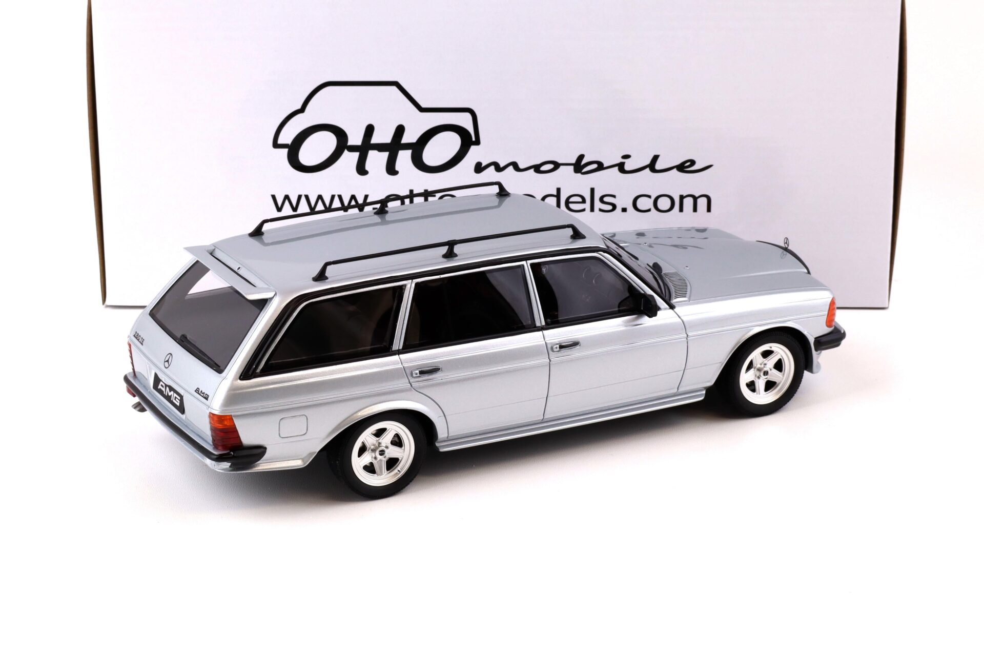 1:18 OTTO mobile OT246 Mercedes 280TE S123 AMG 1982 silver