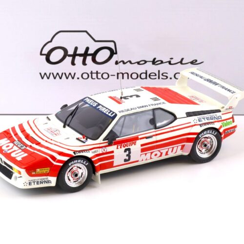 1:18 OTTO mobile OT126 BMW M1 Gr. B Tour de Corse 1983 Motul #3 white / red