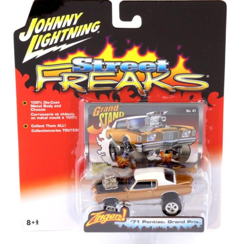 1:64 Johnny Lightning Street Freaks 50301B Zingers 1971 Pontiac Grand Prix gold