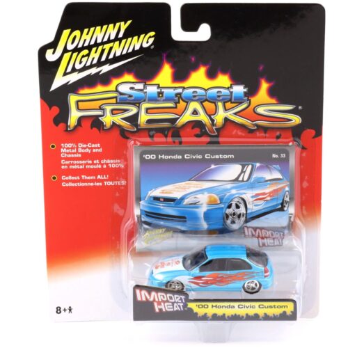 1:64 Johnny Lightning Street Freaks 50301B Import Heat 2000 Honda Civic Custom blue