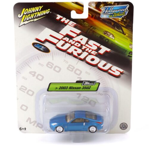 1:64 Johnny Lightning 2003 Nissan 350Z blue THE FAST AND THE FURIOUS