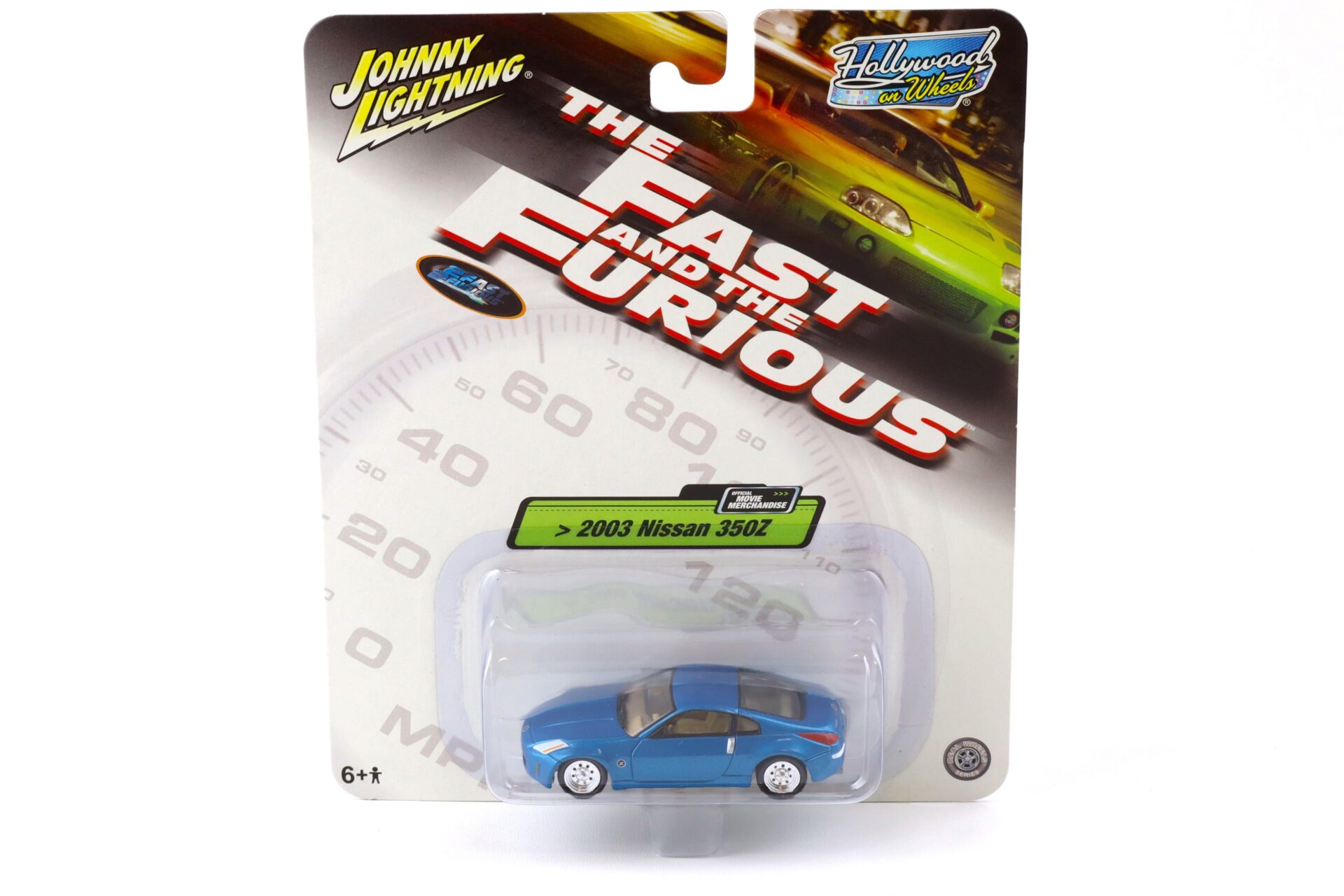 1:64 Johnny Lightning 2003 Nissan 350Z blue THE FAST AND THE FURIOUS