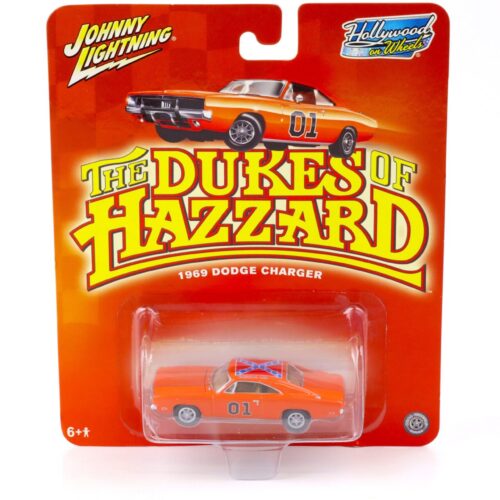 1:64 Johnny Lighting 1969 Dodge Charger orange THE DUKES OF HAZZARD