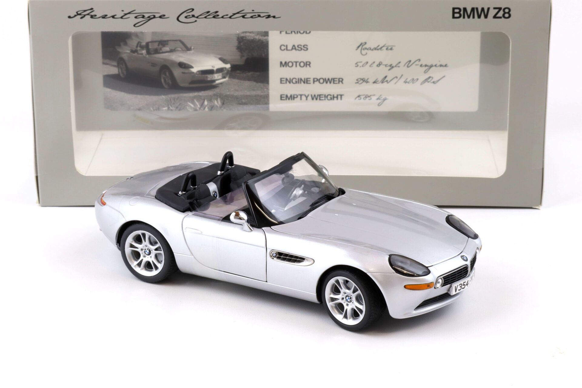 1:18 Kyosho BMW Z8 Roadster silver metallic Heritage Collection
