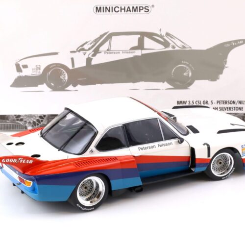 1:18 Minichamps BMW 3.5 CSL Gr.5 Peterson/ Nilsson 6H Silverstone 1976 #1