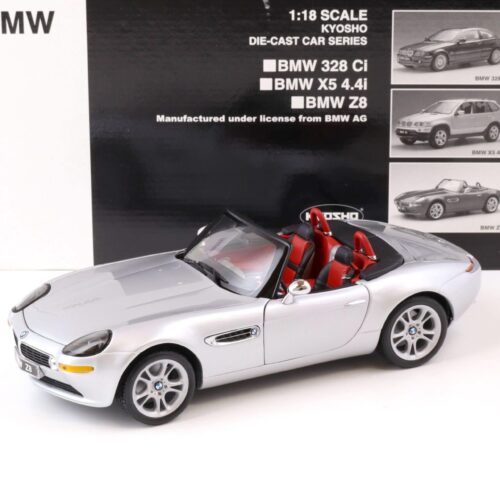 1:18 Kyosho BMW Z8 Roadster silver/ red with Top 08511S