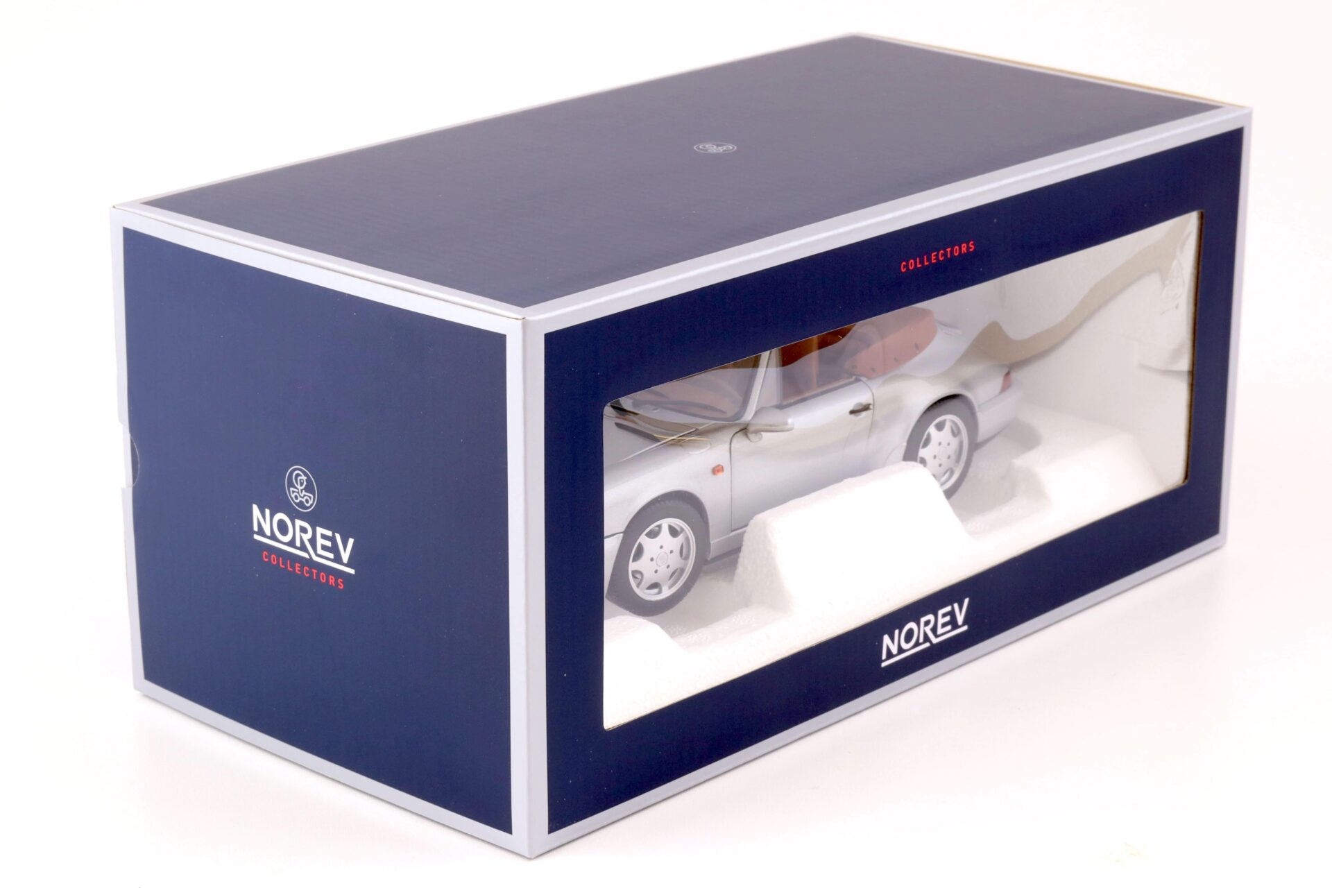 1:18 Norev Porsche 911 (964) Carrera 2 Cabriolet 1990 silver 187330