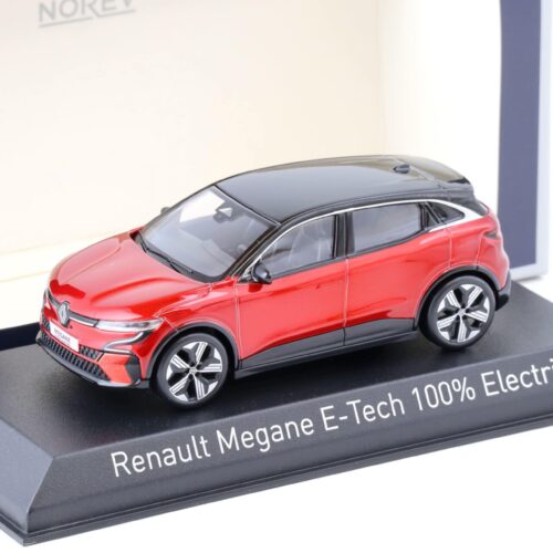 1:43 Norev Renault Megane E-Tech 100% Electric 2022 Flame red & black 517921