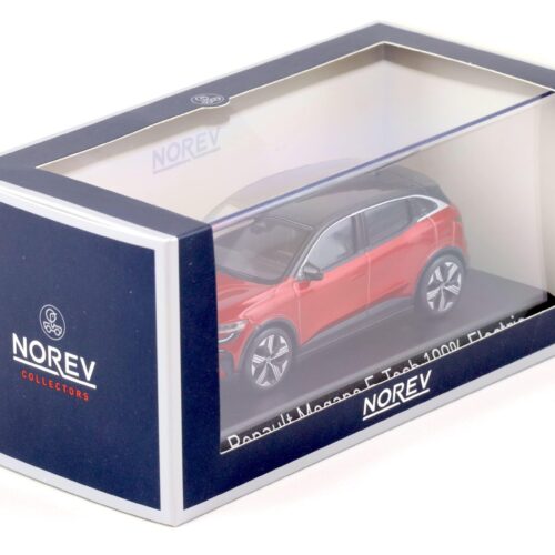 1:43 Norev Renault Megane E-Tech 100% Electric 2022 Flame red & black 517921
