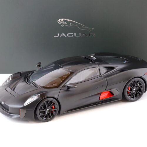 1:18 Almost Real Jaguar C-X75 satin black matt with gloss black stripes 810605