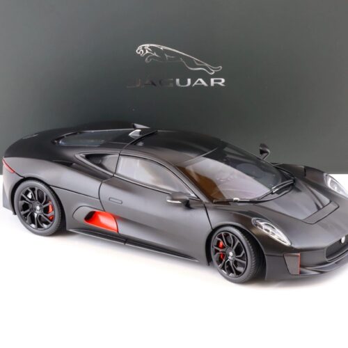 1:18 Almost Real Jaguar C-X75 satin black matt with gloss black stripes 810605