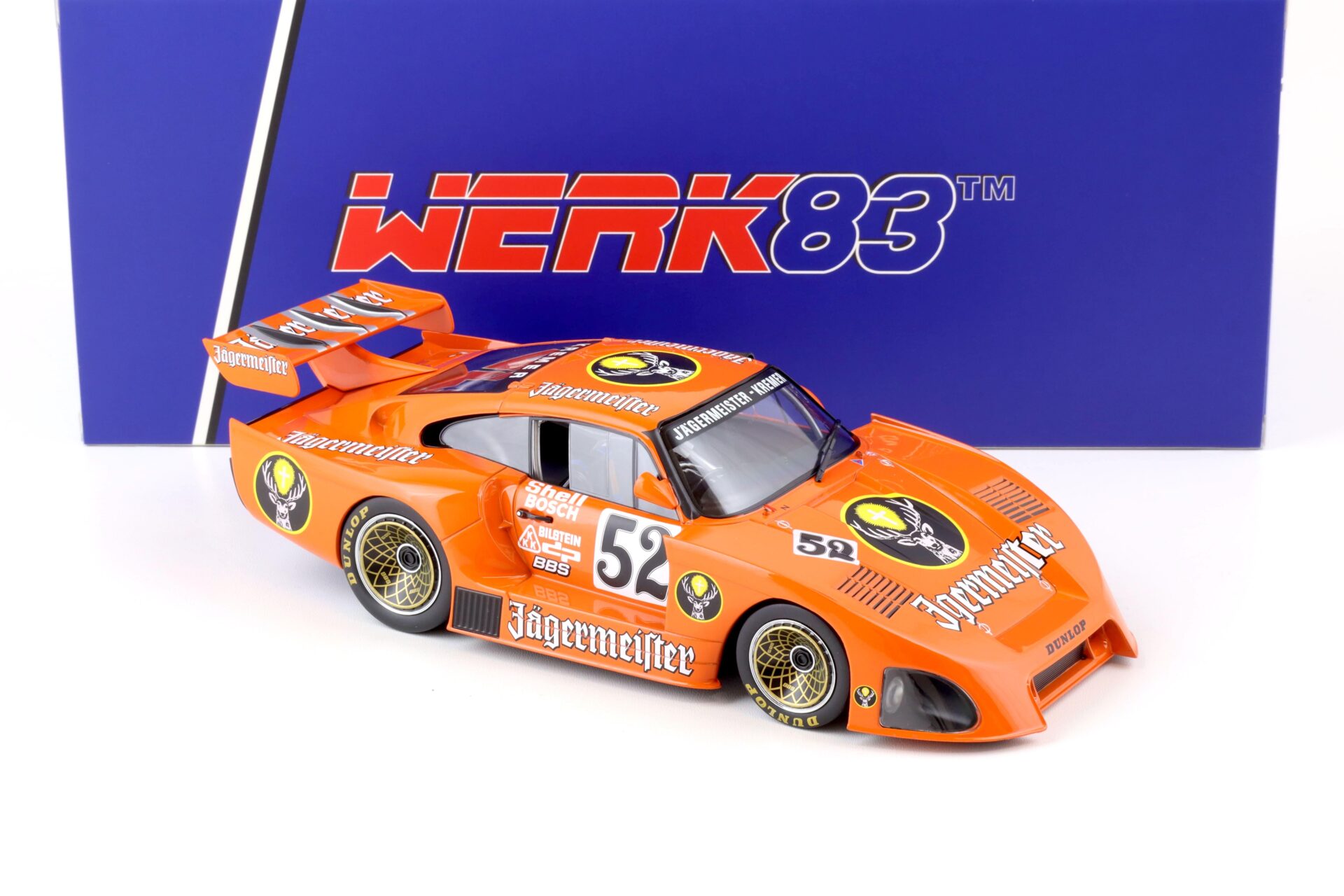 1:18 WERK83 Kremer Porsche 935 K4 #52 Jägermeister Nürburgring DRM 1981 Wollek