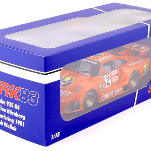 1:18 WERK83 Kremer Porsche 935 K4 #52 Jägermeister Nürburgring DRM 1981 Wollek