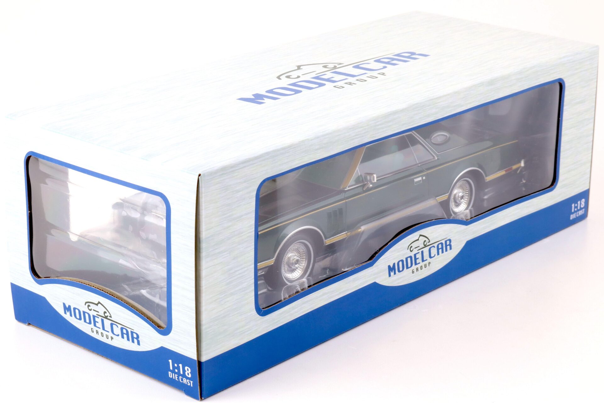 1:18 MCG Lincoln Continental Mark V 1978 dark green metallic/ beige