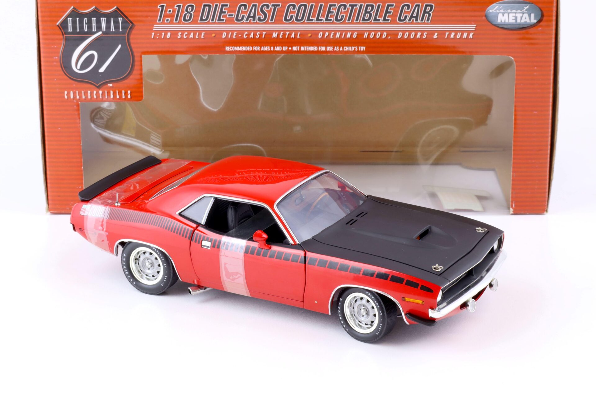 1:18 Highway61 Plymouth Cuda AAR Coupe 1970 red/ black 50468