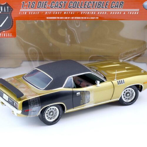 1:18 Highway61 Plymouth Cuda 383 Coupe 1971 gold/black 50467