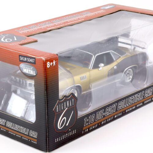 1:18 Highway61 Plymouth Cuda 383 Coupe 1971 gold/black 50467