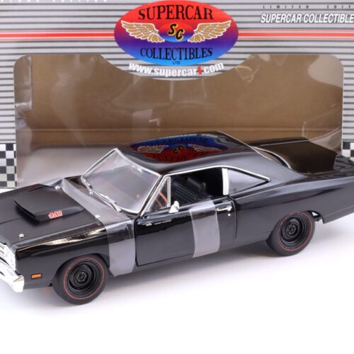 1:18 ERTL Supercar Collectibles 1969 1/2 Plymouth Roadrunner 440 6BBL black