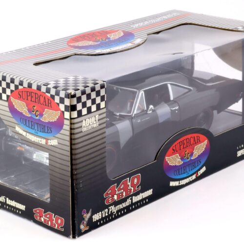 1:18 ERTL Supercar Collectibles 1969 1/2 Plymouth Roadrunner 440 6BBL black