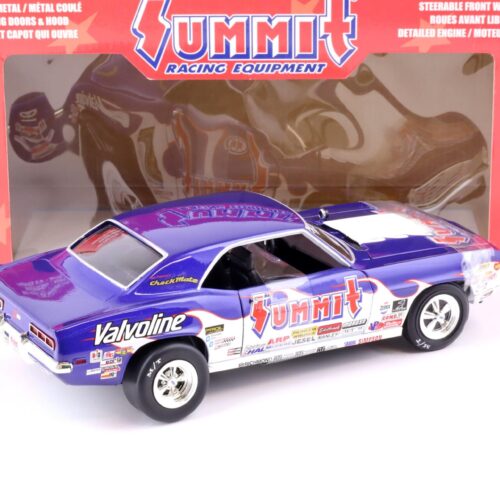 1:18 ERTL Racing Champions 1969 Chevrolet Camaro Summit Racing Equipment blue / white